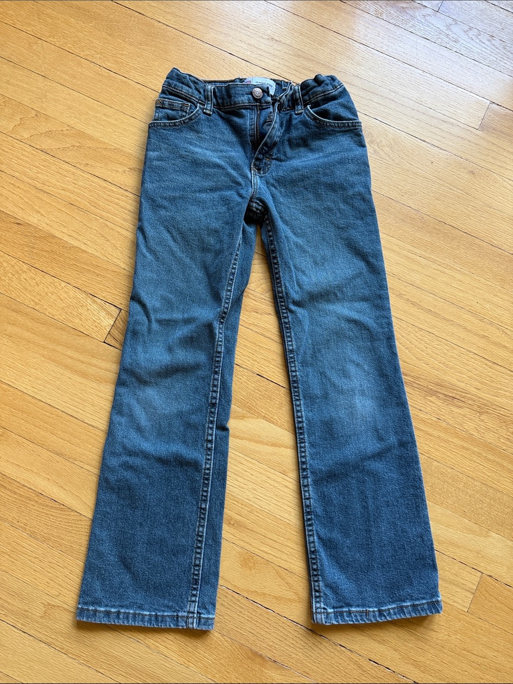 Wrangler Kids Blue Straight-Leg Denim Jeans